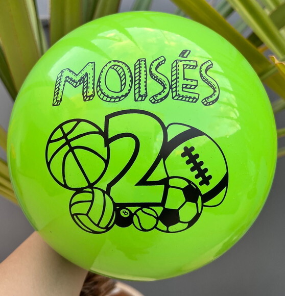 Kit 30 Bolas de Vinil Personalizadas (23cm)