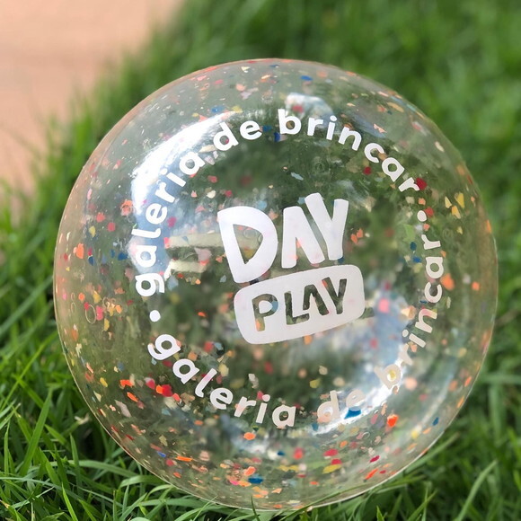 Kit 30 Bolas Personalizadas (23cm) Confetes
