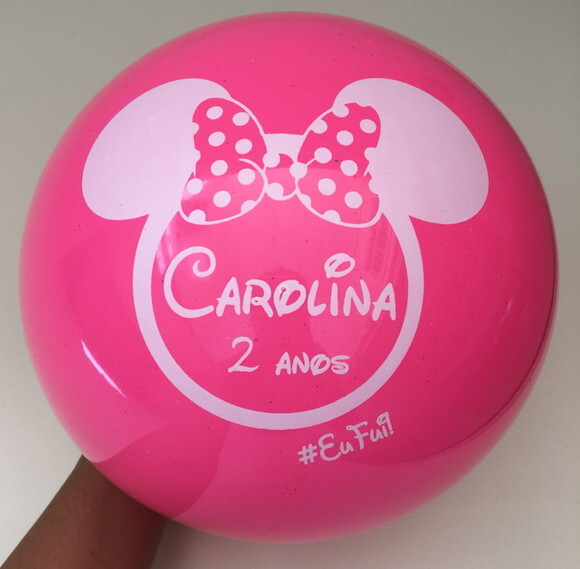 Kit 40 Bolas de Vinil Personalizadas (23cm)