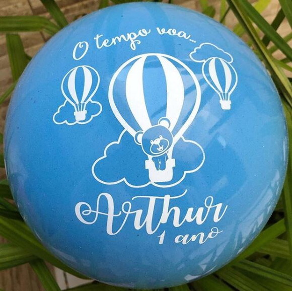 Kit 40 Bolas de Vinil Personalizadas (23cm)