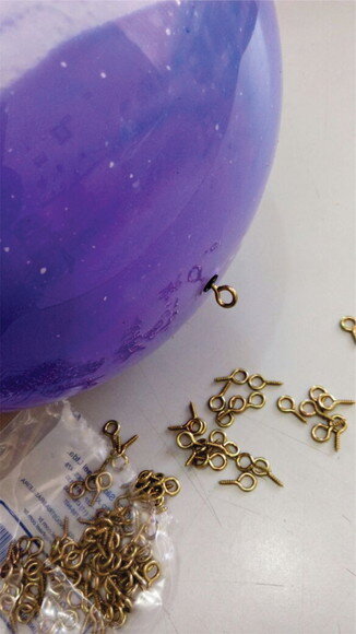 10 Ganchinhos de Ferro para Bolas de Vinil
