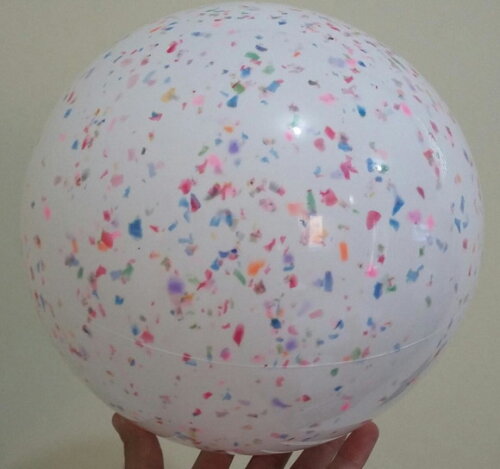 15 Bolas Confetes de Vinil (23cm)