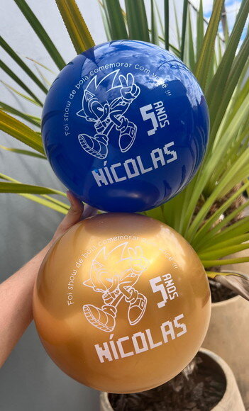 Kit 50 Bolas Personalizadas (23cm) Promoção