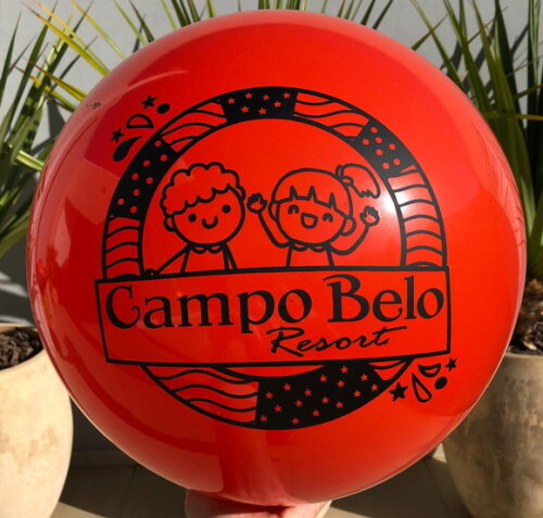 Kit 90 Bolas de Vinil Personalizadas (23cm)