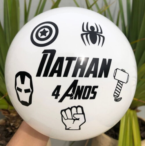 Kit 20 Bolas Personalizadas (23cm)