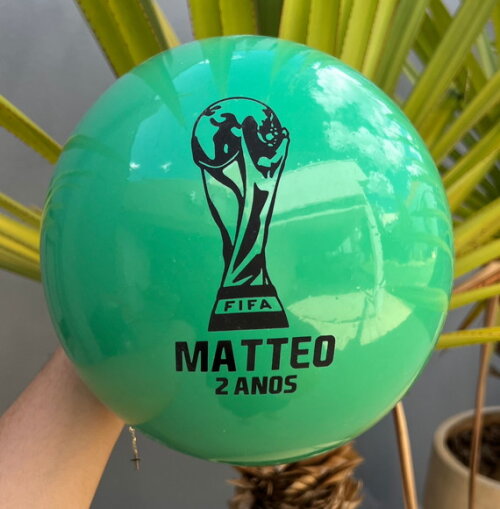 Kit 20 Bolas Personalizadas (23cm) Copa 2026