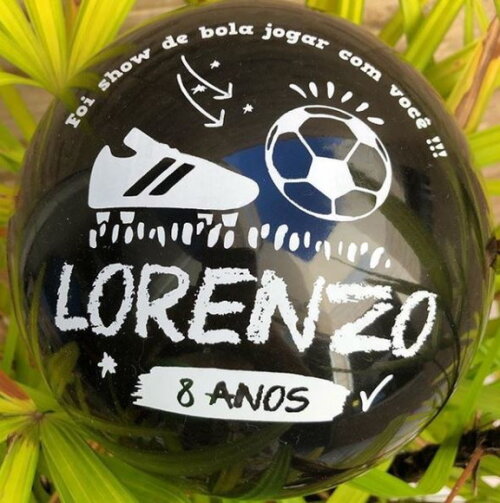 Kit 40 Bolas de Vinil Personalizadas (23cm)