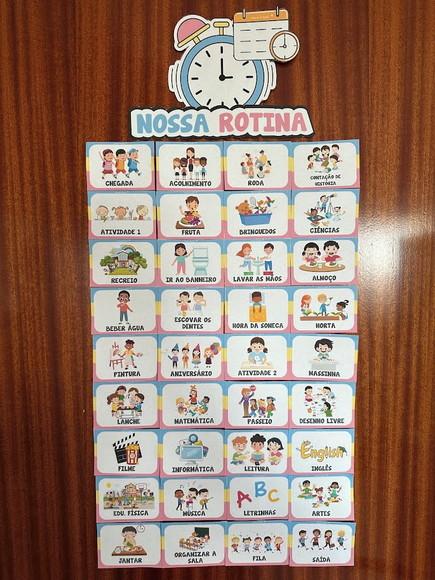 Kit Sala de Aula - Cards Rotina e Combinados (pdf)