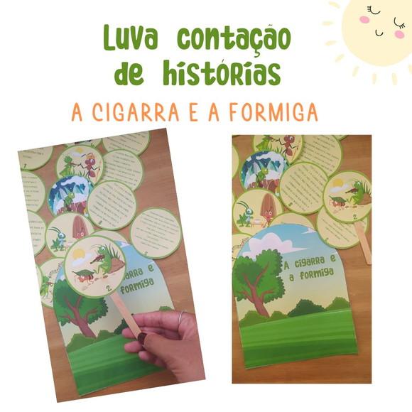 História na Luva - a Cigarra e a Formiga (arquivo Pdf)