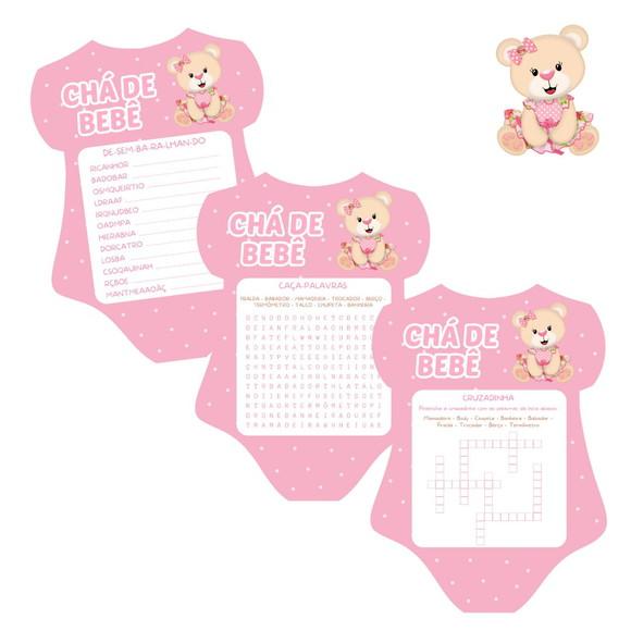Kit Brincadeiras Chá de Bebê Ursinha Body -pdf