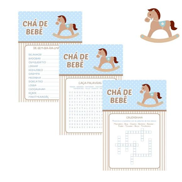 Kit Brincadeiras Chá de Bebê Cavalinho -pdf