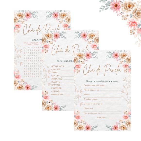 Kit Brincadeiras Chá de Panela Floral (pdf)