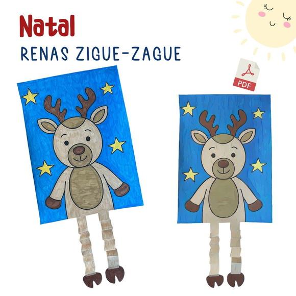 Renas de Natal Zigue-zague (pdf)