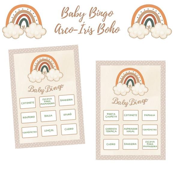 Baby Bingo Arco-íris Boho - 100 Cartelas pdf