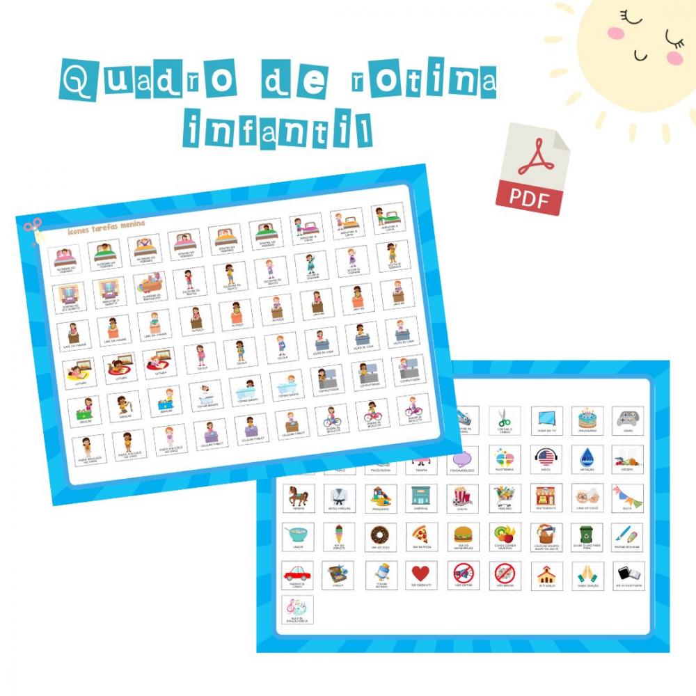 Quadro Rotina Infantil Patrulha Canina (digital Pdf)