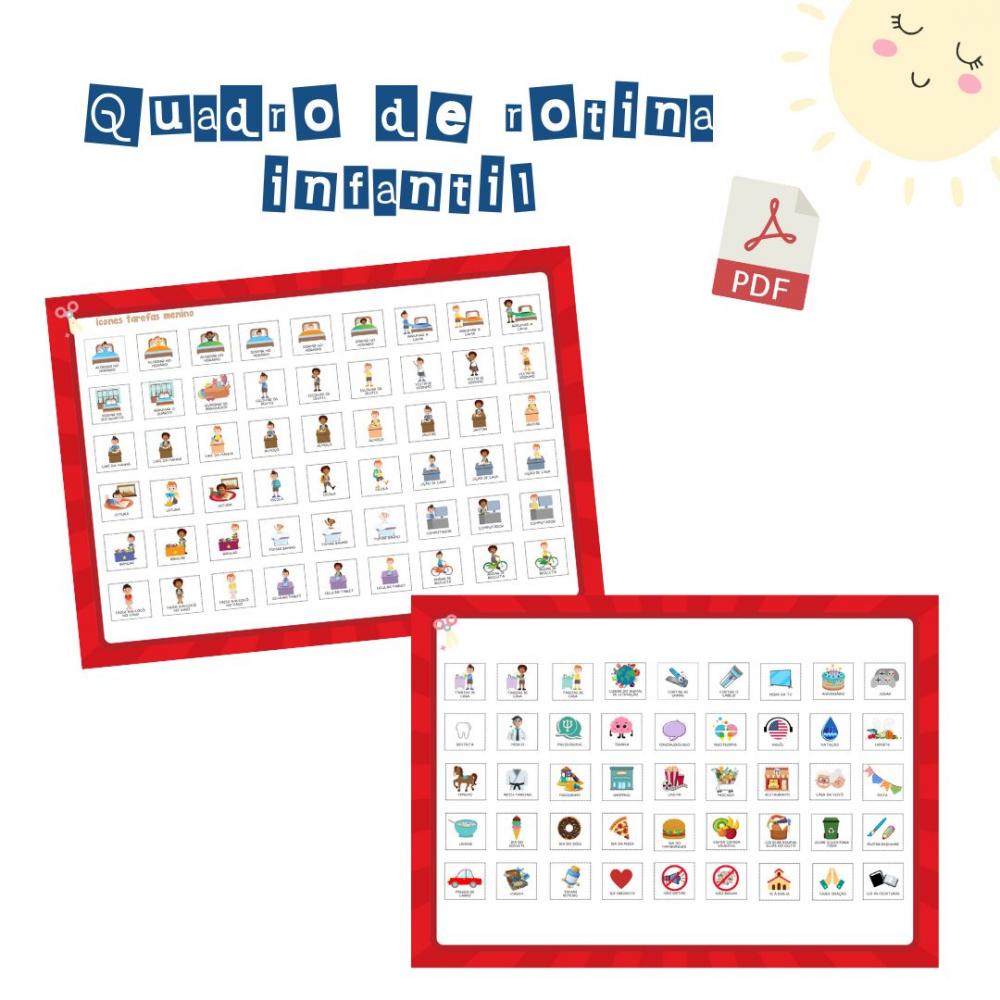 Quadro Rotina Infantil Homem-aranha (digital Pdf)