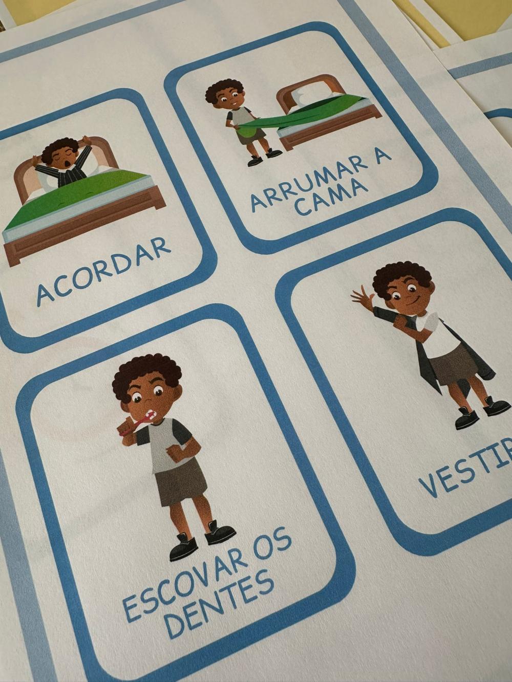 Chaveiro Rotina Infantil Menino 1 (digital Pdf)