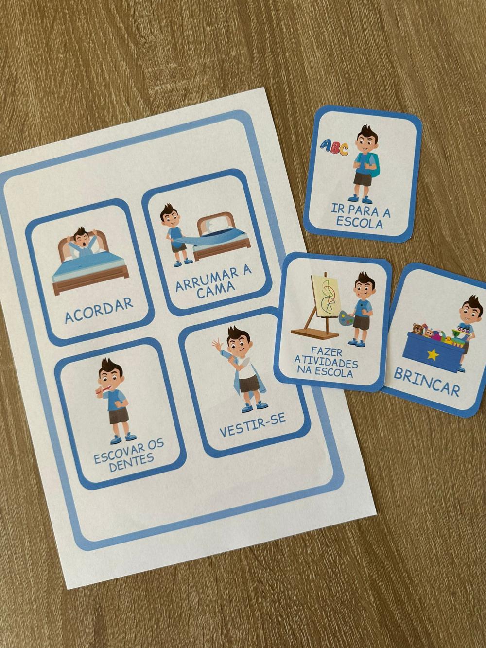 Chaveiro Rotina Infantil Menino 2 (digital Pdf)