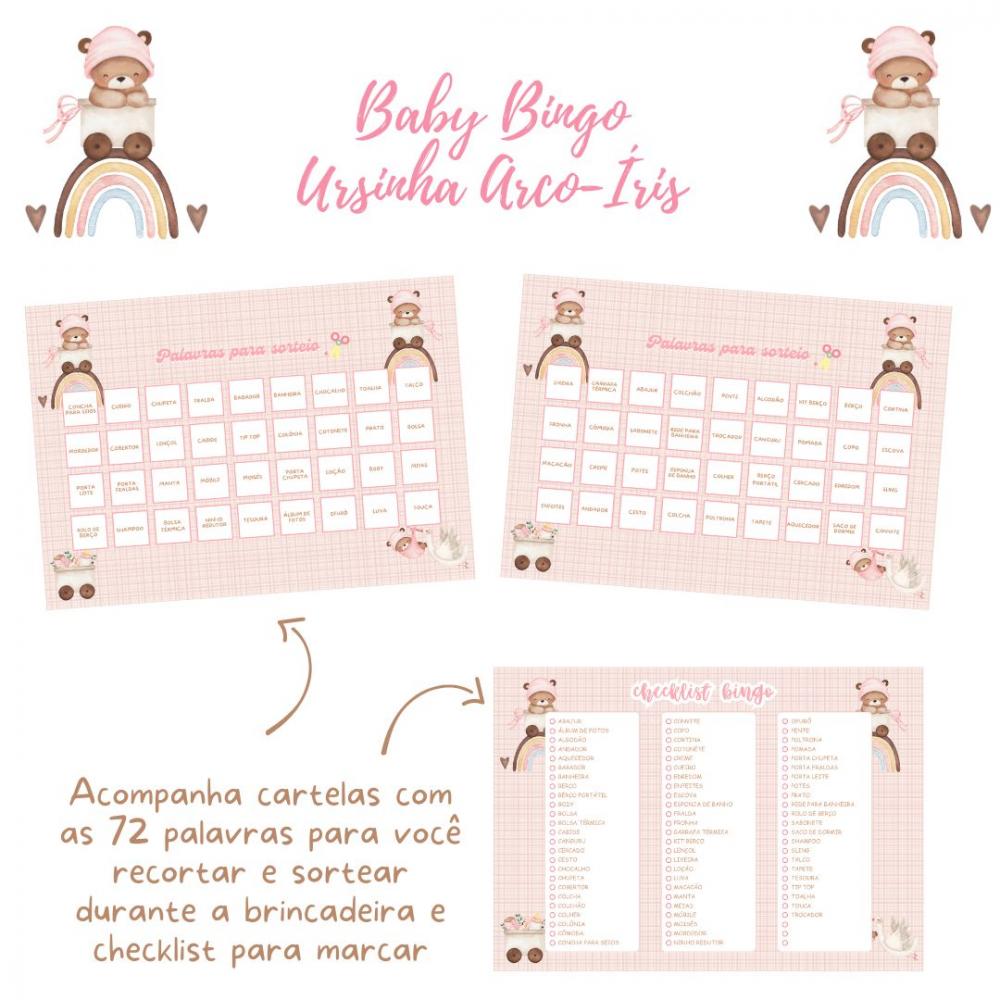 Baby Bingo Ursinha Arco-íris (60 Cartelas) pdf