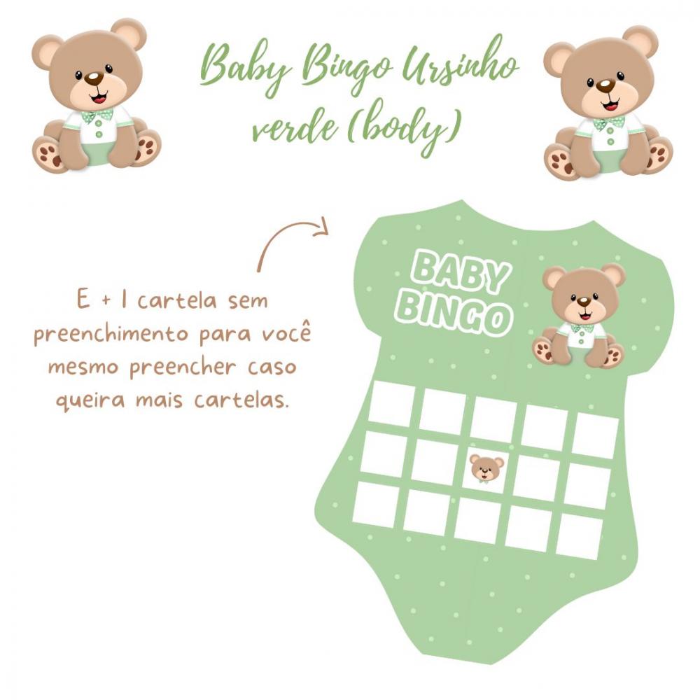 Baby Bingo Ursinho Body Verde (60 Cartelas) pdf