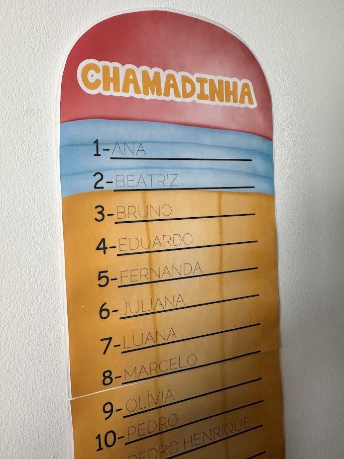 Painel Chamadinha - Lápis (arquivo pdf Editável)