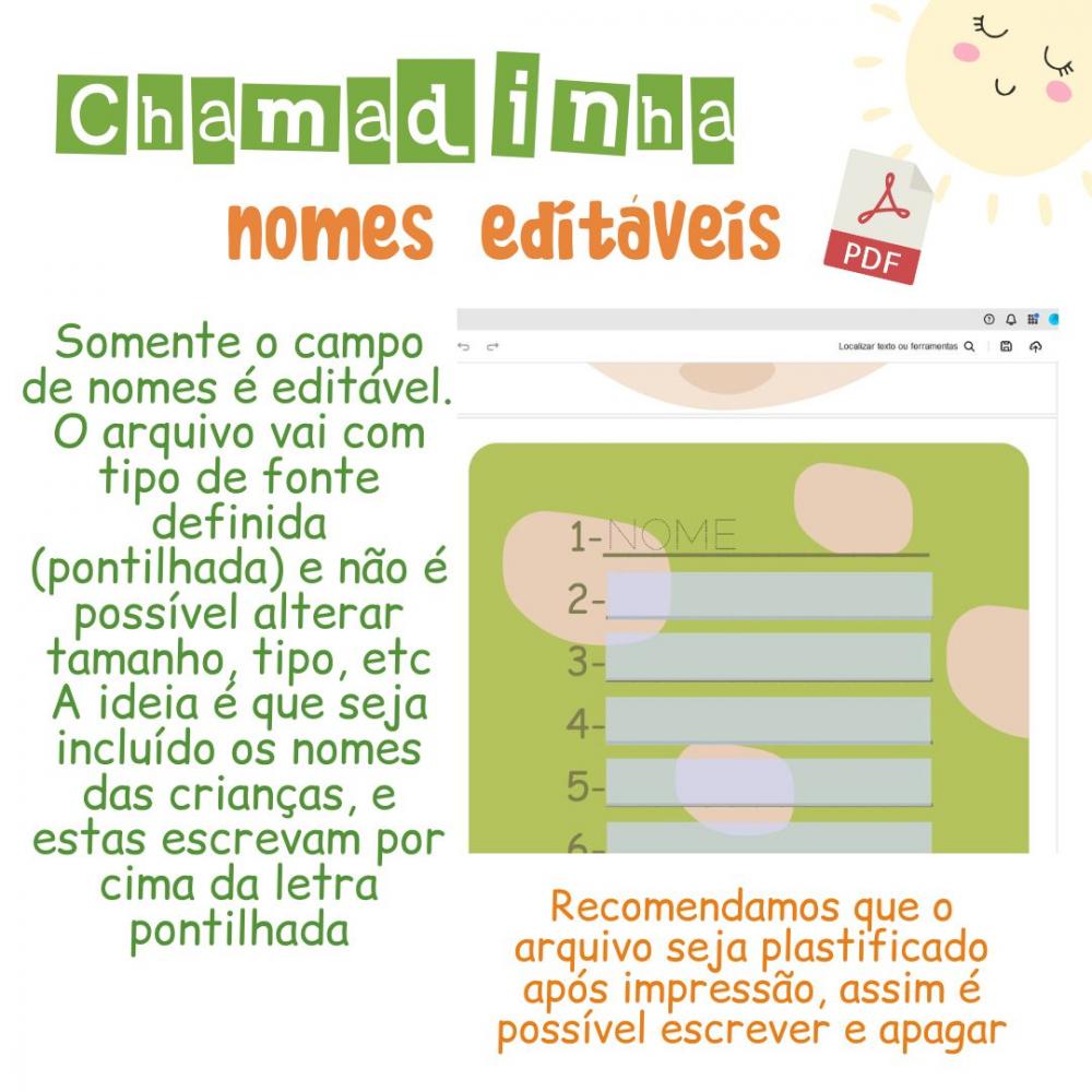 Painel Chamadinha - Dinossauro (arquivo pdf Editável)
