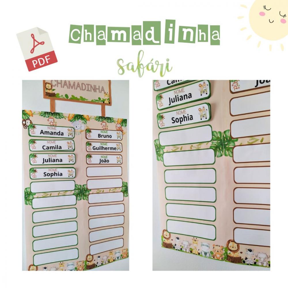 Painel Chamadinha - Safári (arquivo Pdf)