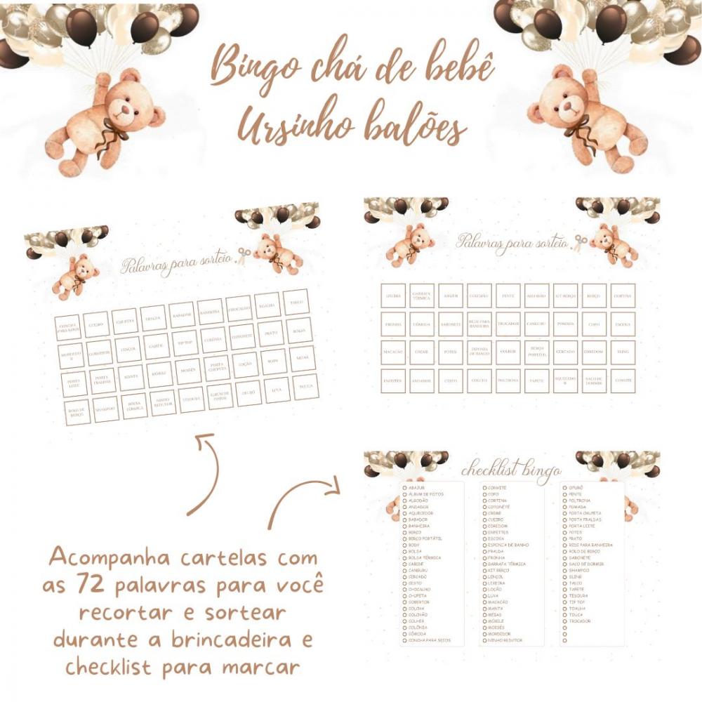 Baby Bingo Ursinho Balões (60 Cartelas) pdf