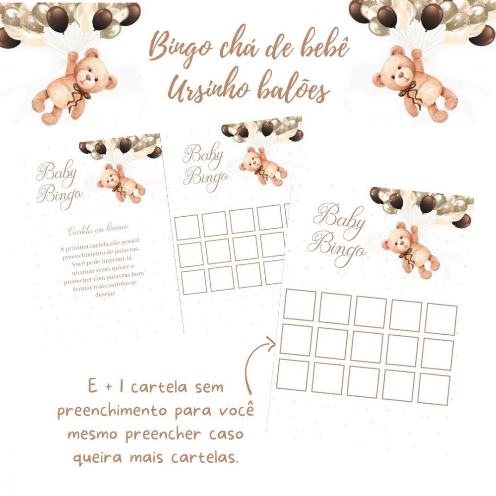 Baby Bingo Ursinho Balões (60 Cartelas) pdf