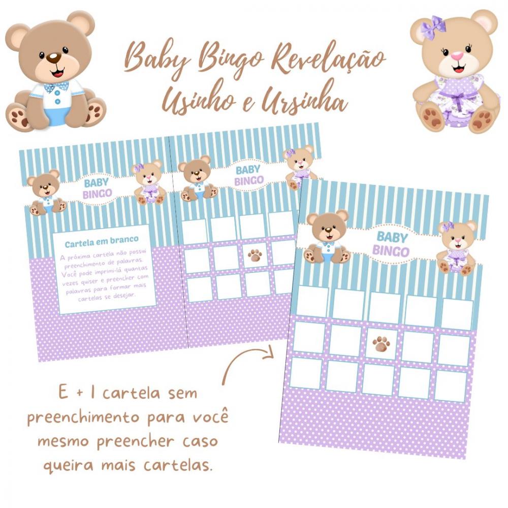 Baby Bingo Revelação Ursinho e Ursinha (60 Cartelas) pdf