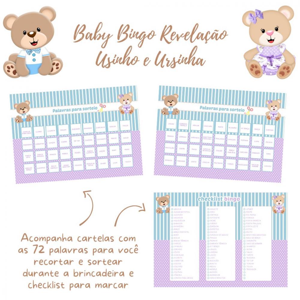 Baby Bingo Revelação Ursinho e Ursinha (60 Cartelas) pdf
