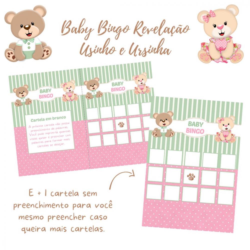 Baby Bingo Revelação Ursinho e Ursinha (60 Cartelas) pdf