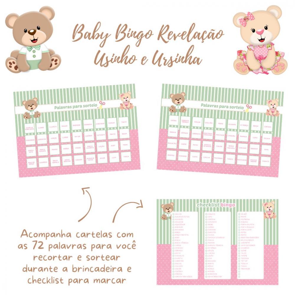 Baby Bingo Revelação Ursinho e Ursinha (60 Cartelas) pdf