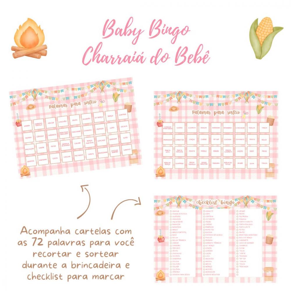 Baby Bingo Charraiá do Bebê - Rosa (60 Cartelas) pdf