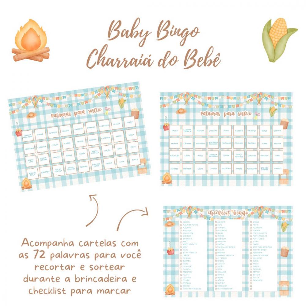 Baby Bingo Charraiá do Bebê - Azul (60 Cartelas) pdf
