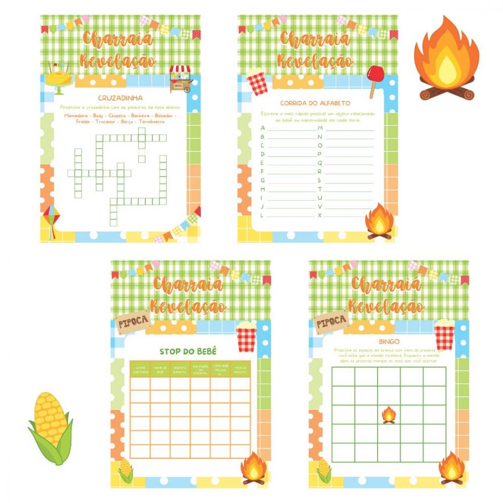 Kit Brincadeiras Charraiá Revelação -pdf