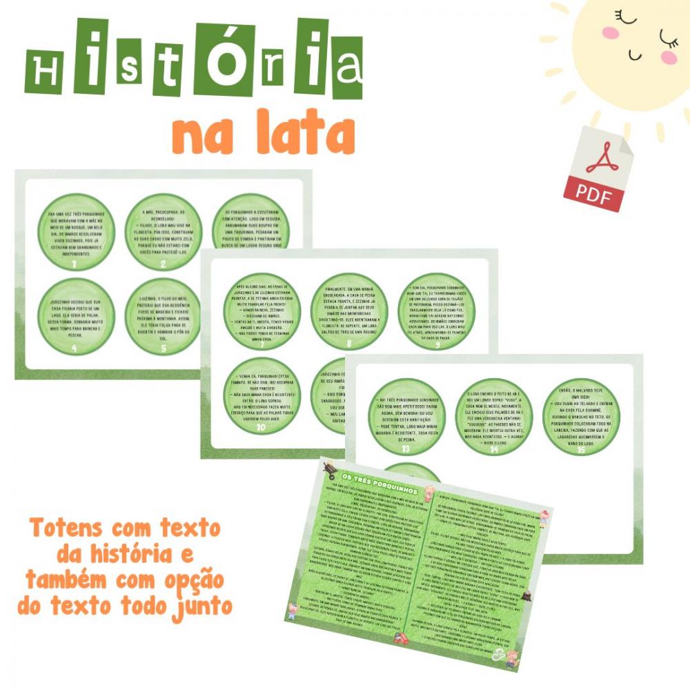 História na Lata - os Três Porquinhos (pdf)