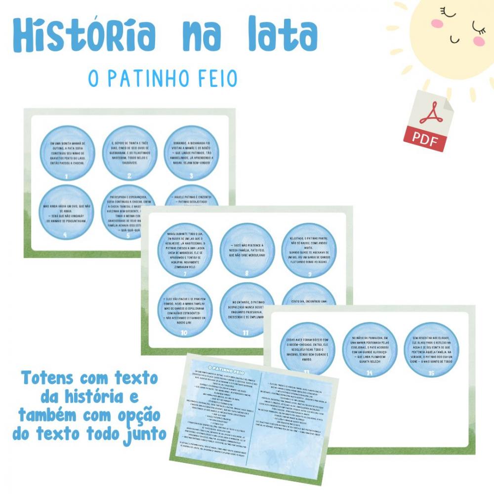 História na Lata - o Patinho Feio (pdf)