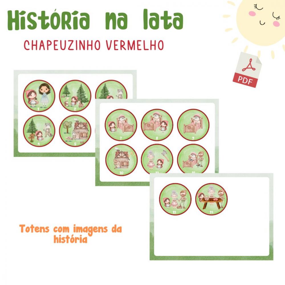 História na Lata - Chapeuzinho Vermelho (pdf)