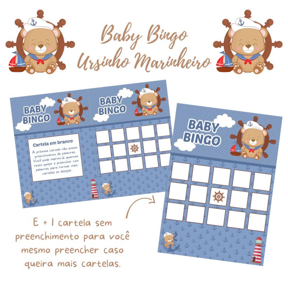 Baby Bingo Ursinho Marinheiro Cute (60 Cartelas) pdf