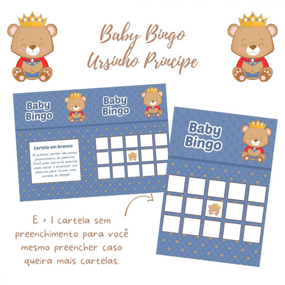 Baby Bingo Ursinho Príncipe Cute (60 Cartelas) pdf