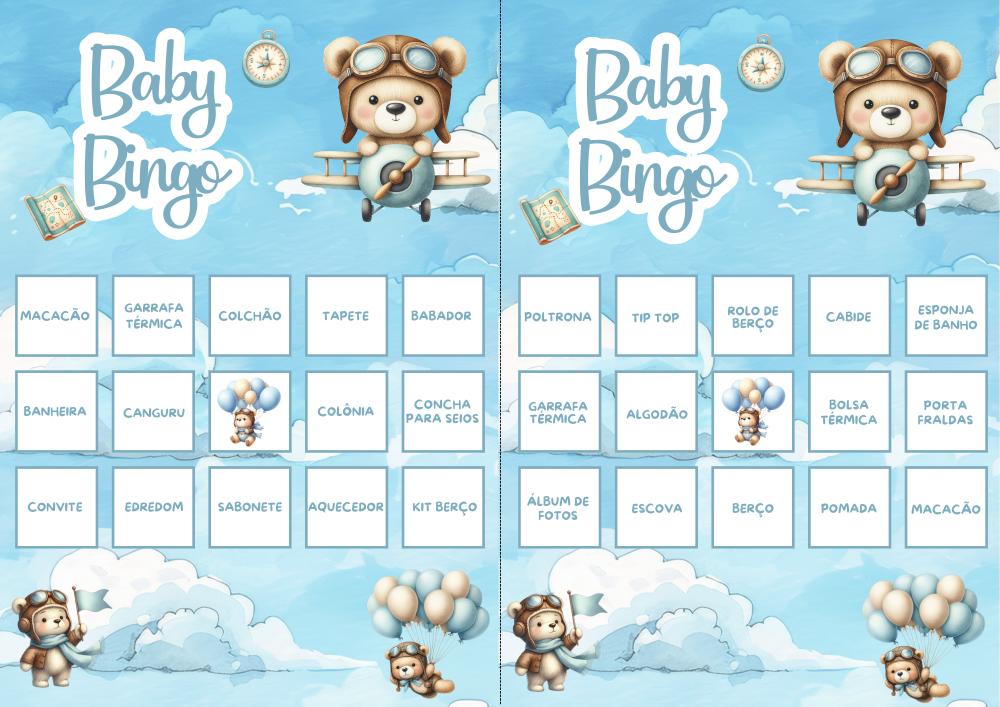 Baby Bingo Ursinho Aviador Cute (60 Cartelas) pdf