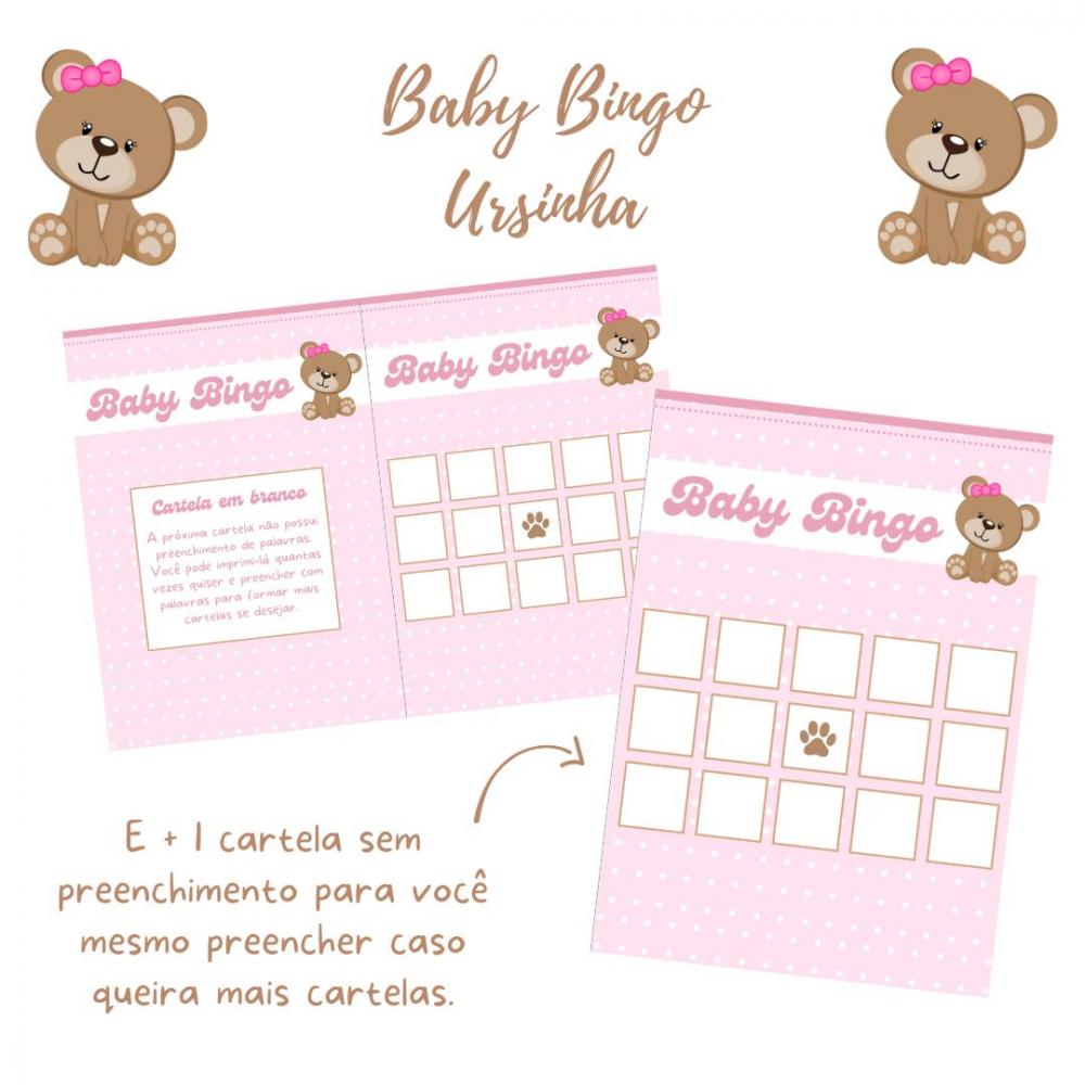 Baby Bingo Ursinha Rosa (60 Cartelas) pdf