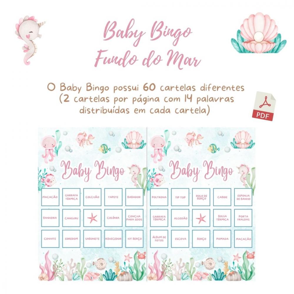 Baby Bingo Fundo do Mar (60 Cartelas) pdf