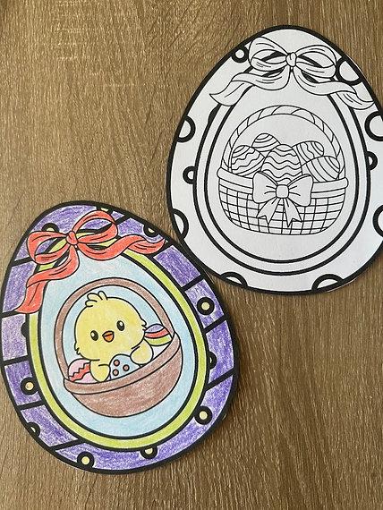 Ovos de Páscoa para Colorir (arquivo Pdf)