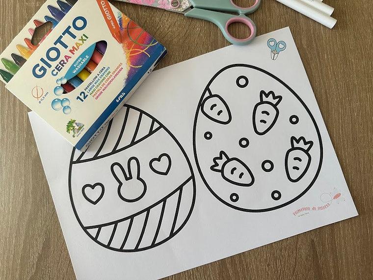 Ovos de Páscoa para Colorir (arquivo Pdf)