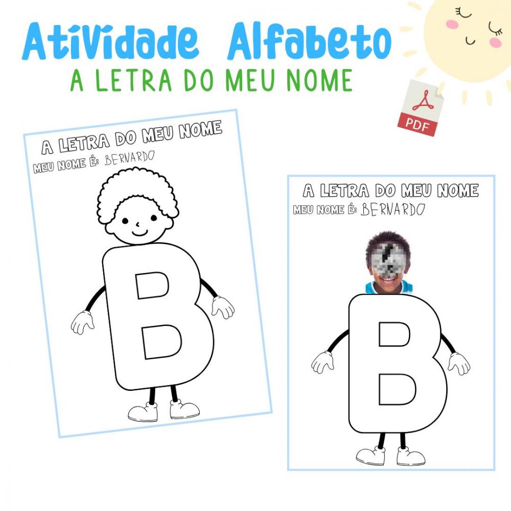 Atividade Alfabeto: a Letra do Meu Nome (arquivo Digital pdf
