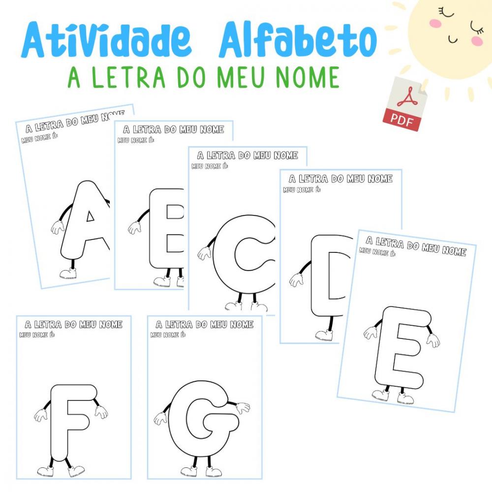 Atividade Alfabeto: a Letra do Meu Nome (arquivo Digital pdf