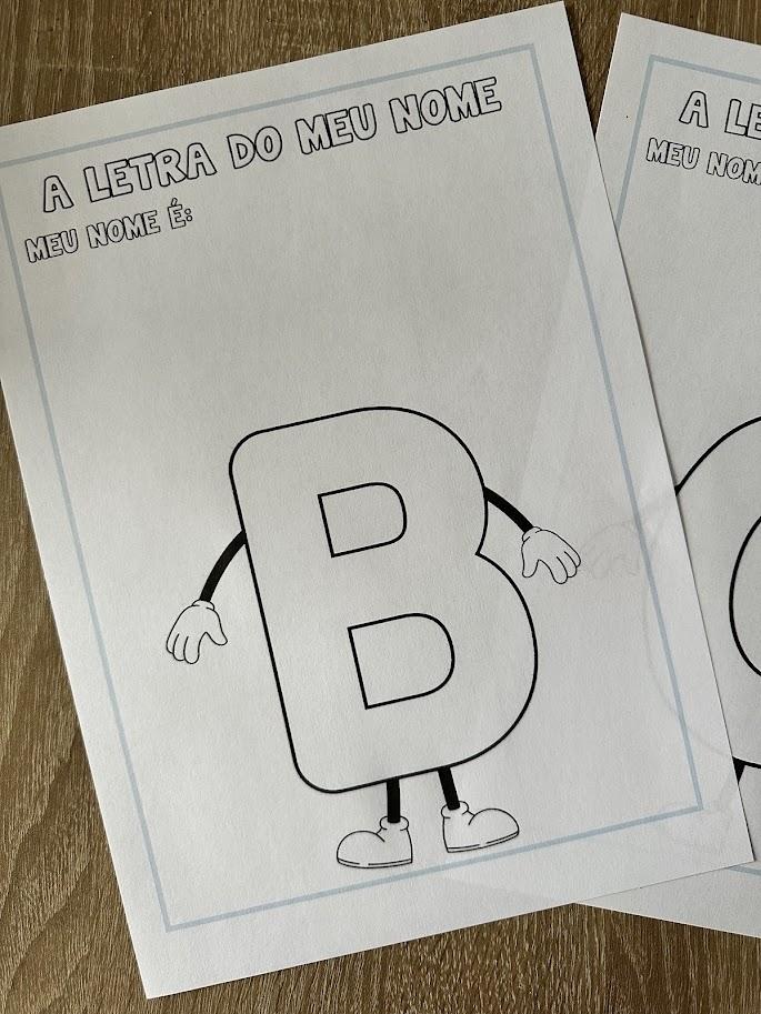 Atividade Alfabeto: a Letra do Meu Nome (arquivo Digital pdf