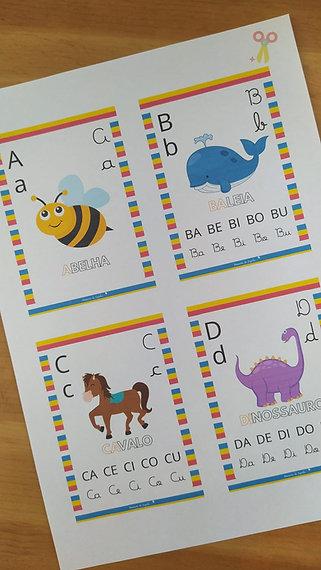 Flashcards Alfabeto Silábico 4 Cards Por Página (pdf)